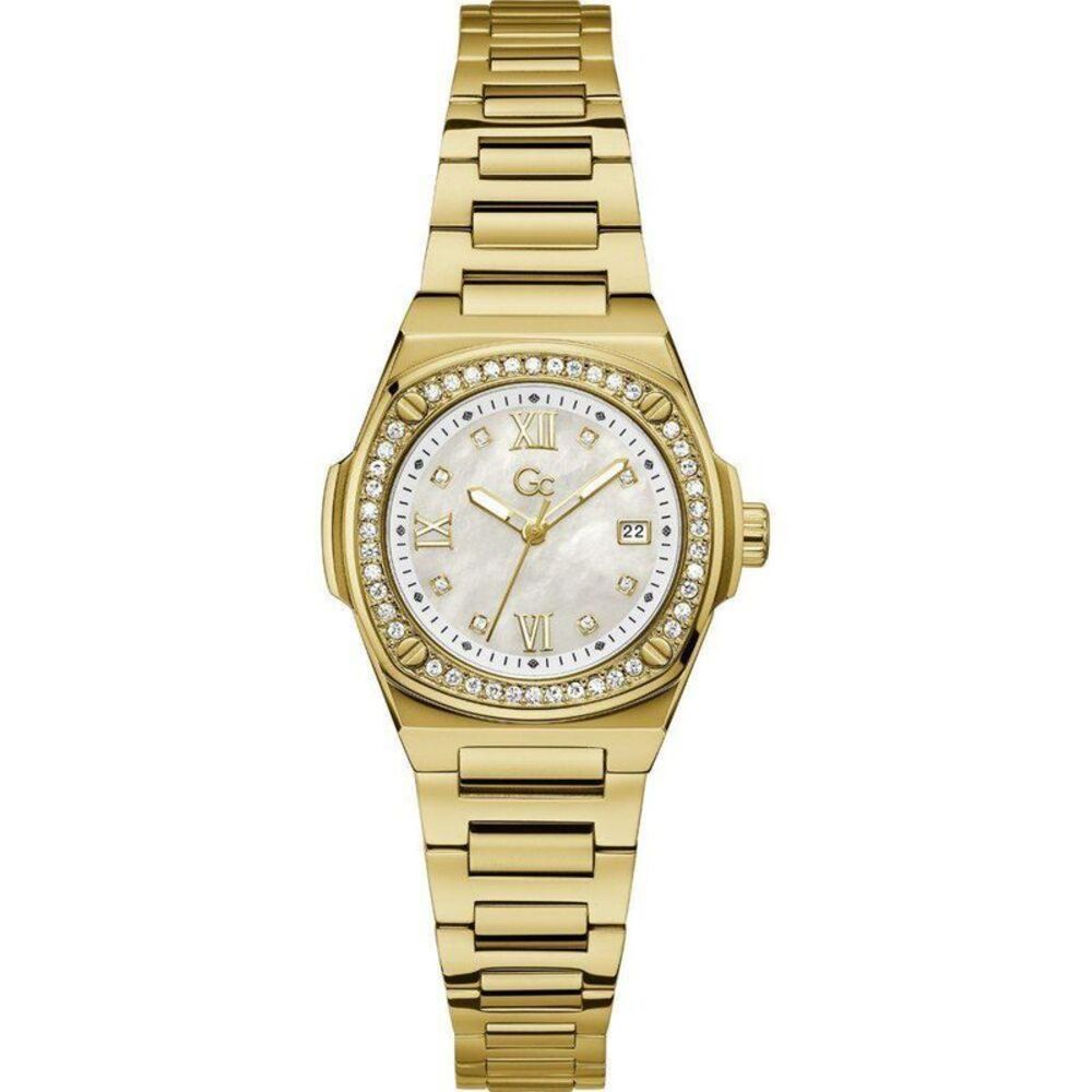 GC Elegant Stainless Steel Dress Watch Women Gold Watches